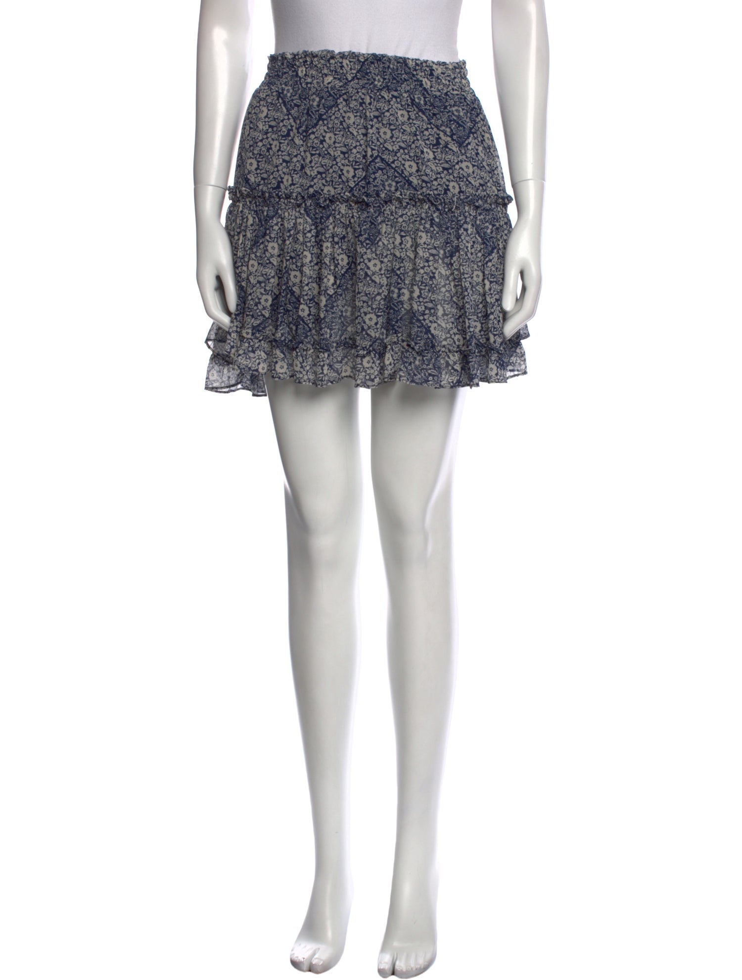 MISA Los Angeles Printed Mini Skirt