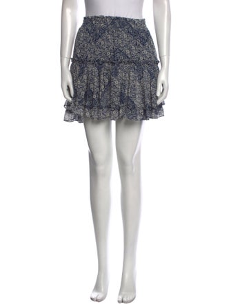 MISA Los Angeles Printed Mini Skirt