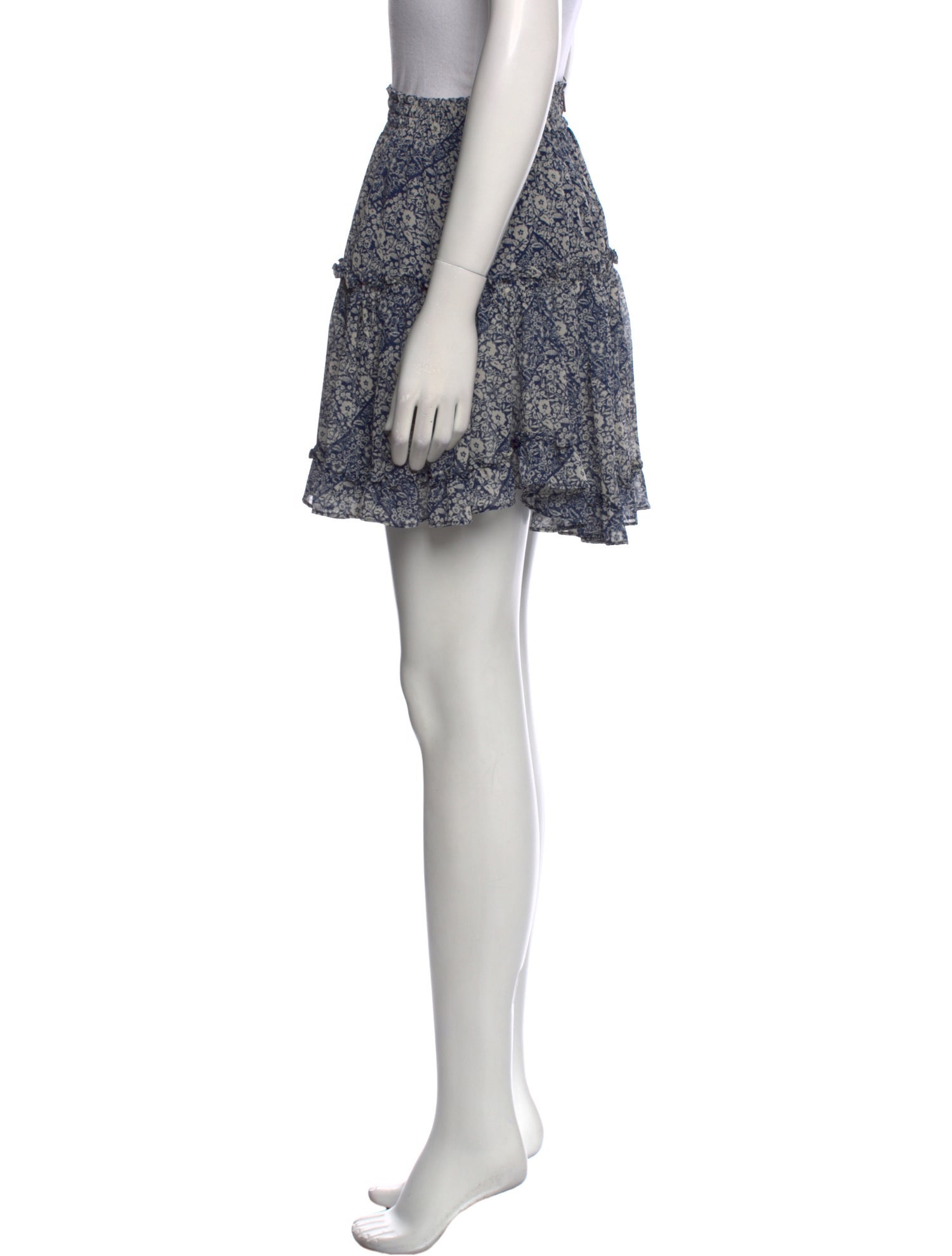 MISA Los Angeles Printed Mini Skirt