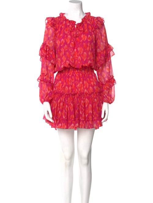 MISA Los Angeles Floral Print Mini Dress