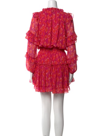 MISA Los Angeles Floral Print Mini Dress