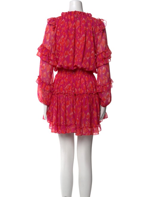 MISA Los Angeles Floral Print Mini Dress