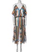 MISA Los Angeles Printed Long Dress