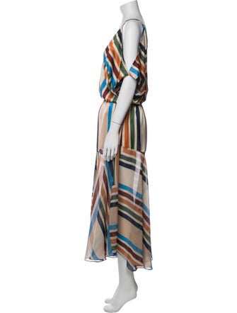 MISA Los Angeles Printed Long Dress