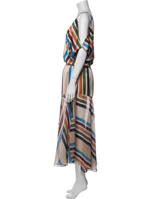 MISA Los Angeles Printed Long Dress