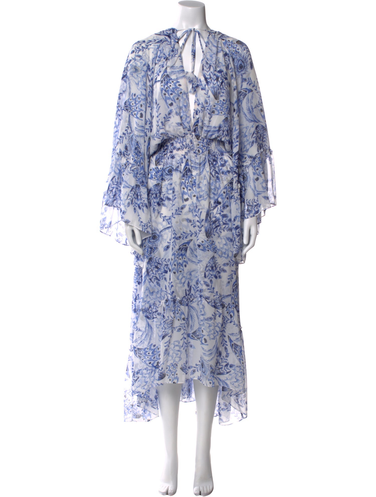 MISA Los Angeles Floral Print Long Dress