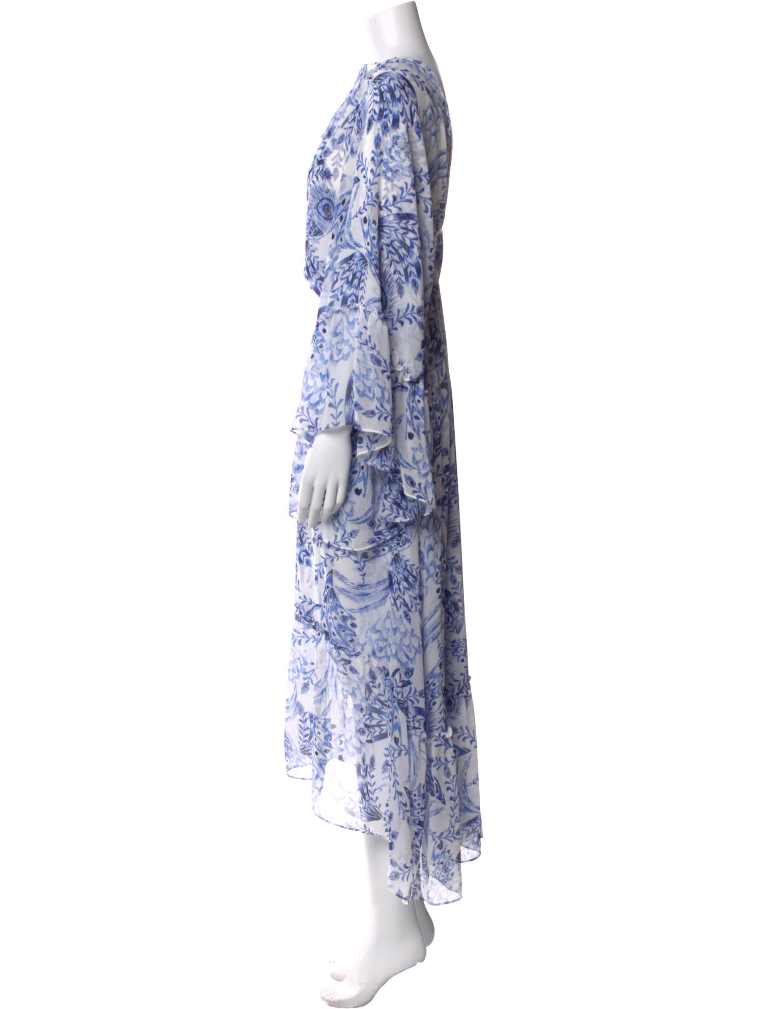 MISA Los Angeles Floral Print Long Dress