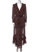 MISA Los Angeles Floral Print Long Dress