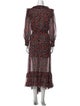 MISA Los Angeles Floral Print Long Dress