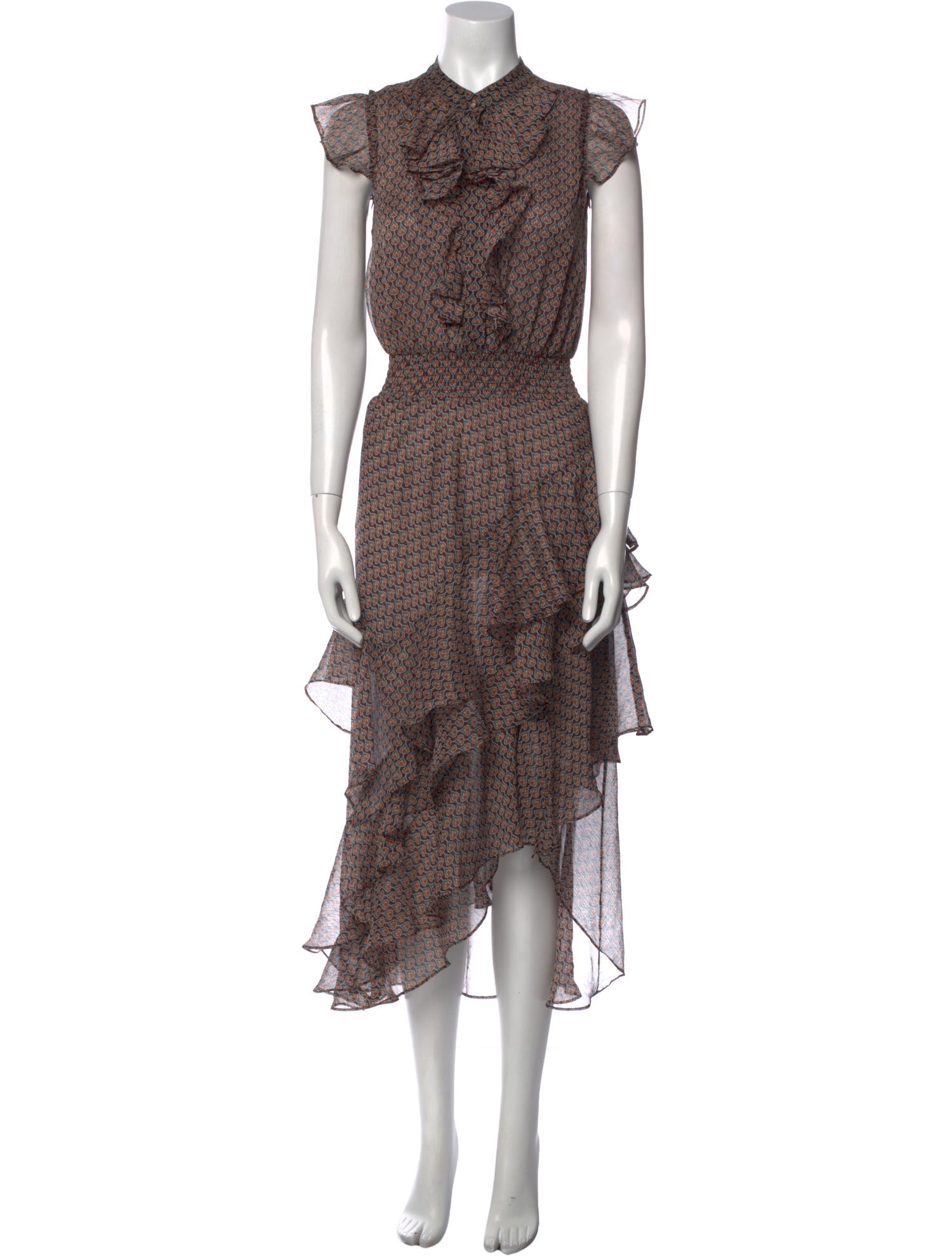 MISA Los Angeles Animal Print Midi Length Dress w/ Tags