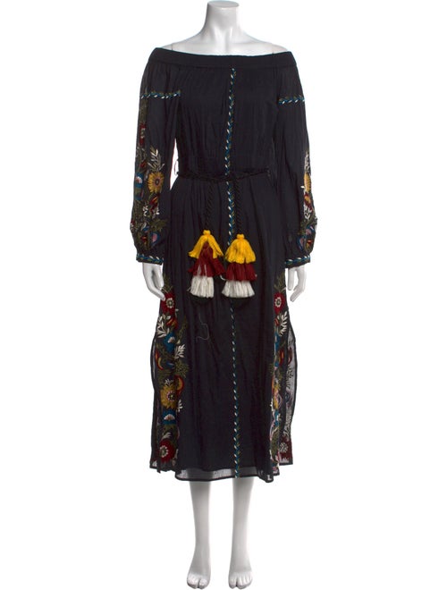 MISA Los Angeles Printed Long Dress