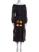 MISA Los Angeles Printed Long Dress