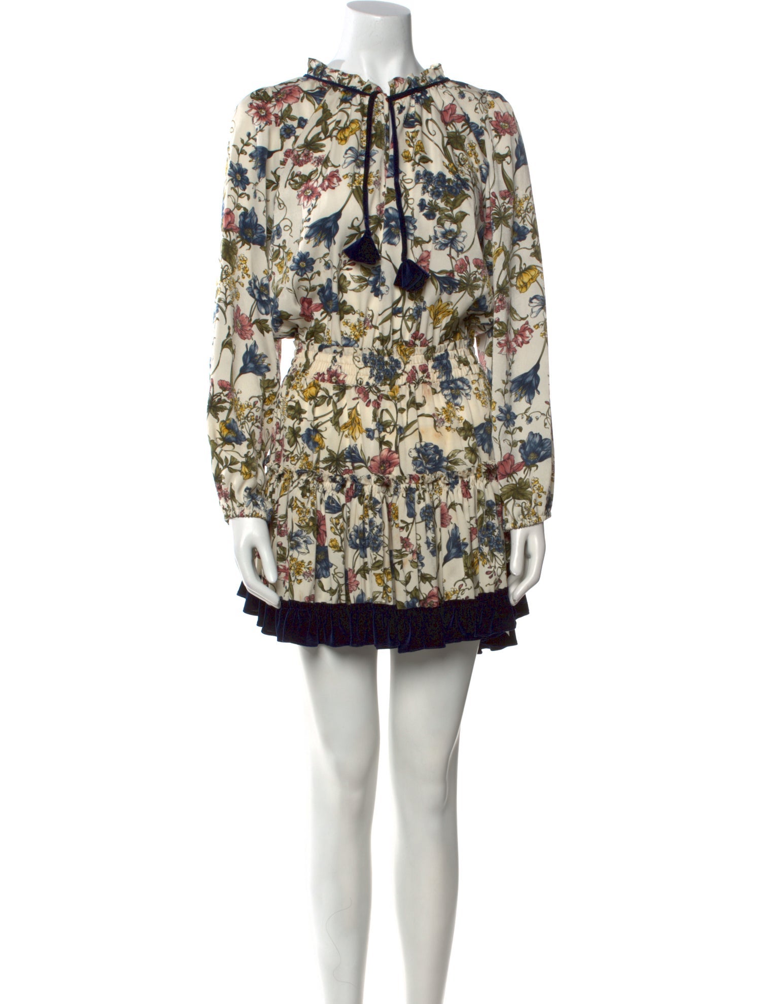 MISA Los Angeles Floral Print Mini Dress