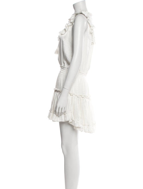 MISA Los Angeles Crew Neck Mini Dress