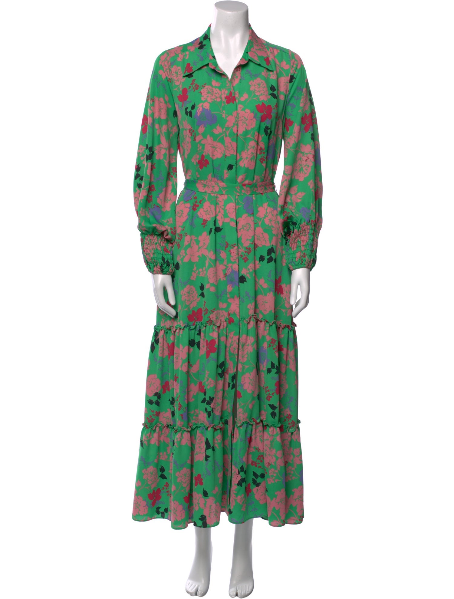 MISA Los Angeles Floral Print Long Dress