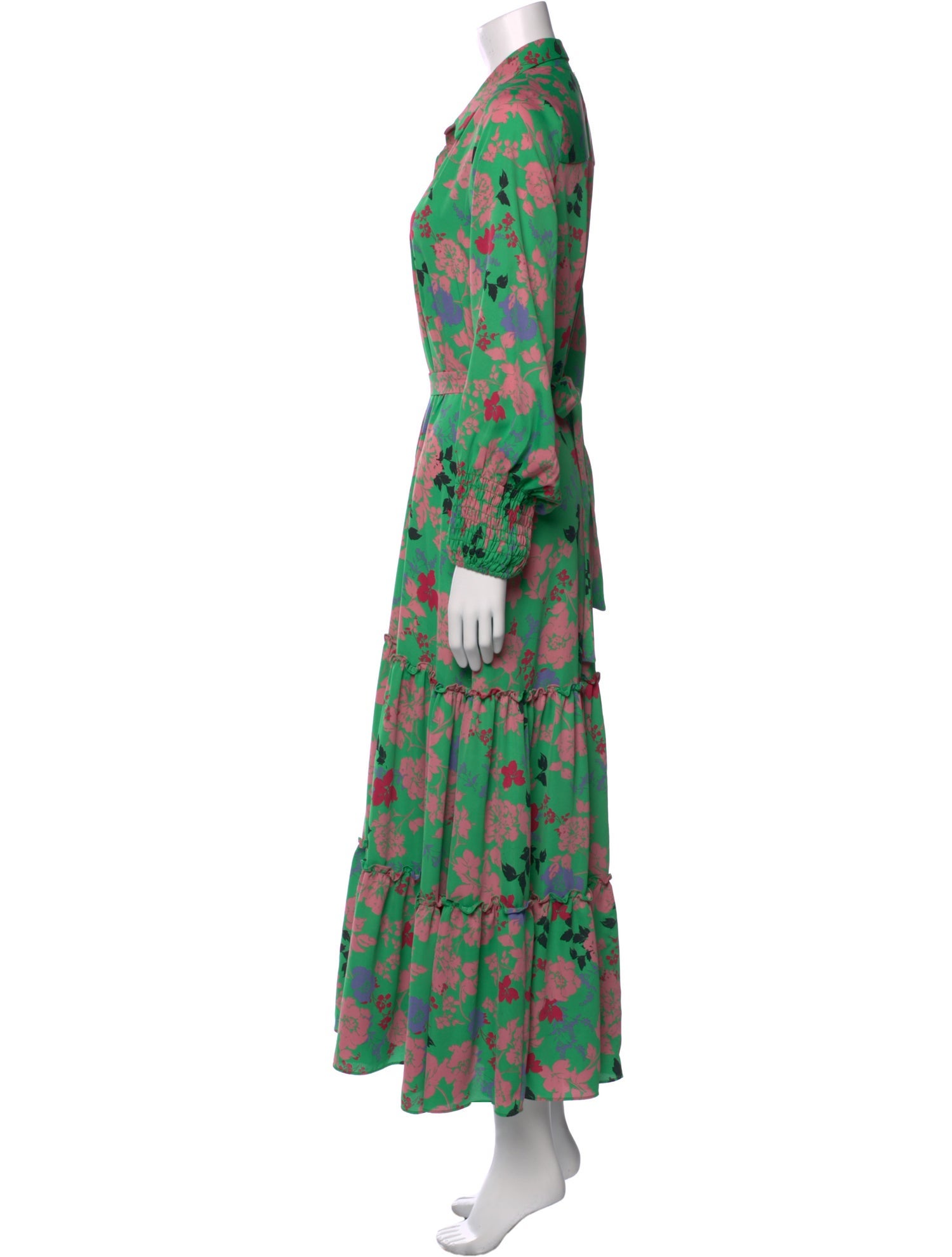 MISA Los Angeles Floral Print Long Dress