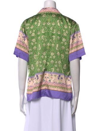 MISA Los Angeles Paisley Print Short Sleeve Polo