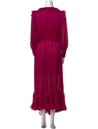 MISA Los Angeles V-Neck Long Dress