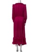 MISA Los Angeles V-Neck Long Dress