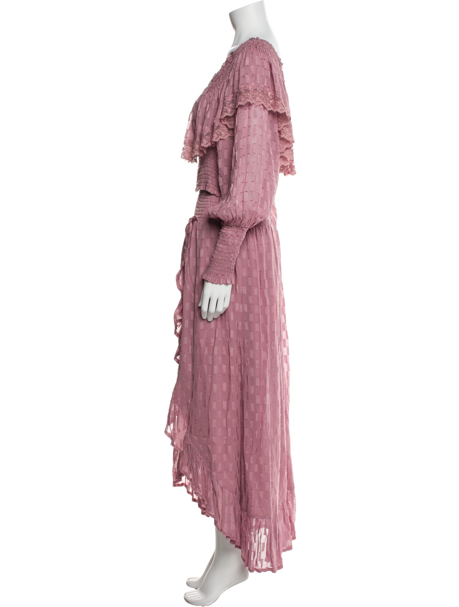 MISA Los Angeles Ruffle Embellishment Skirt Set