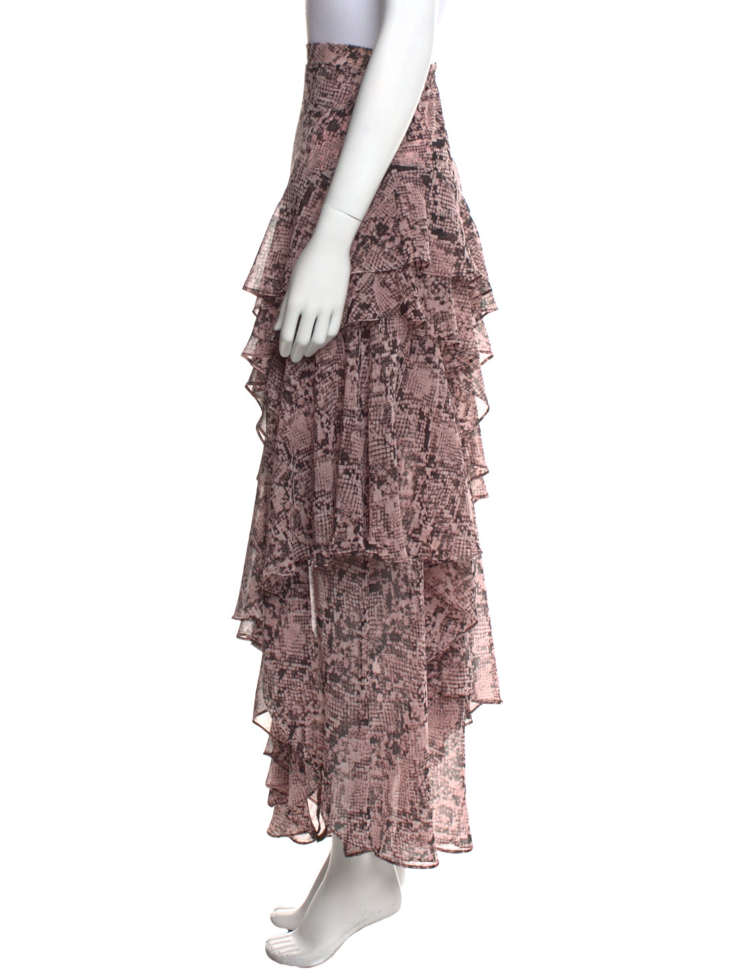 MISA Los Angeles Printed Long Skirt