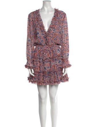 MISA Los Angeles Printed Mini Dress