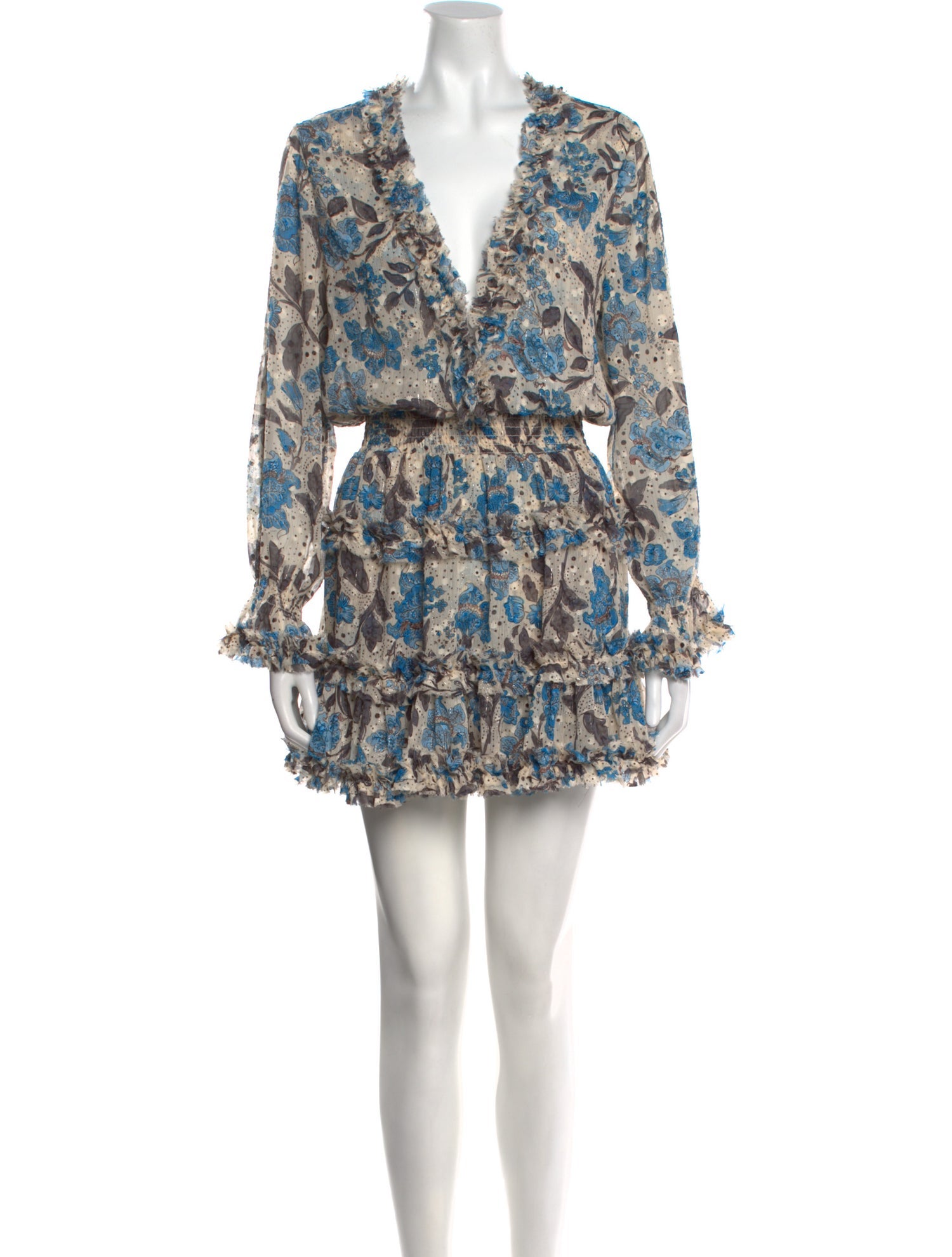 MISA Los Angeles Floral Print Mini Dress