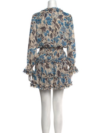MISA Los Angeles Floral Print Mini Dress