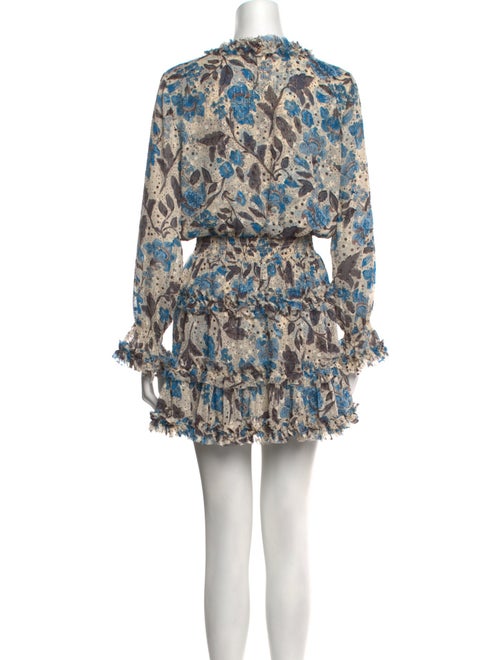 MISA Los Angeles Floral Print Mini Dress