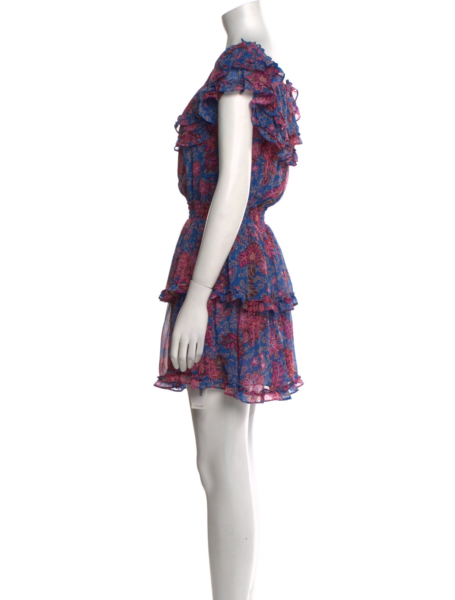 MISA Los Angeles Floral Print Mini Dress