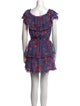 MISA Los Angeles Floral Print Mini Dress