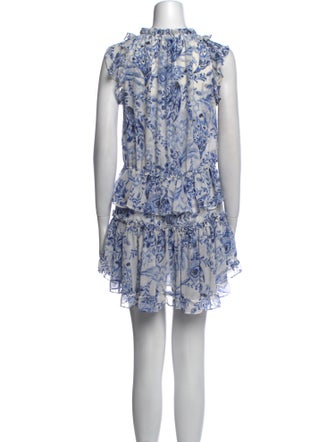 MISA Los Angeles Floral Print Mini Dress
