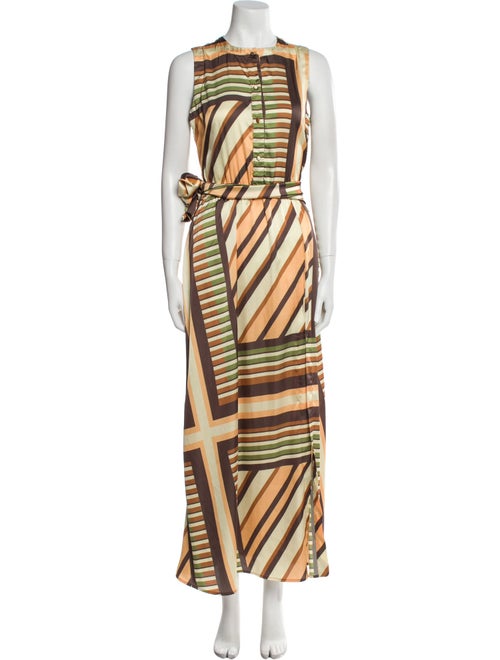 MISA Los Angeles Printed Long Dress