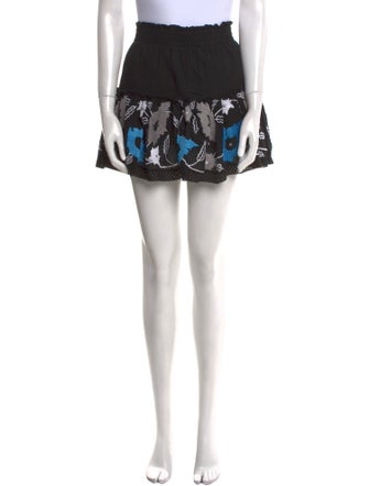MISA Los Angeles Patterned Mini Skirt