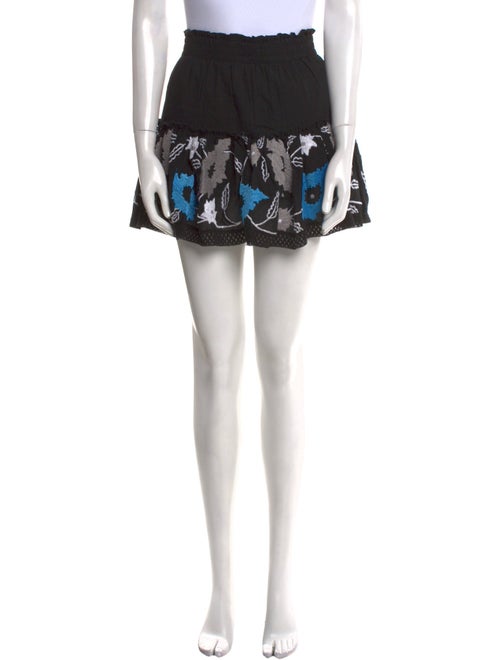 MISA Los Angeles Patterned Mini Skirt