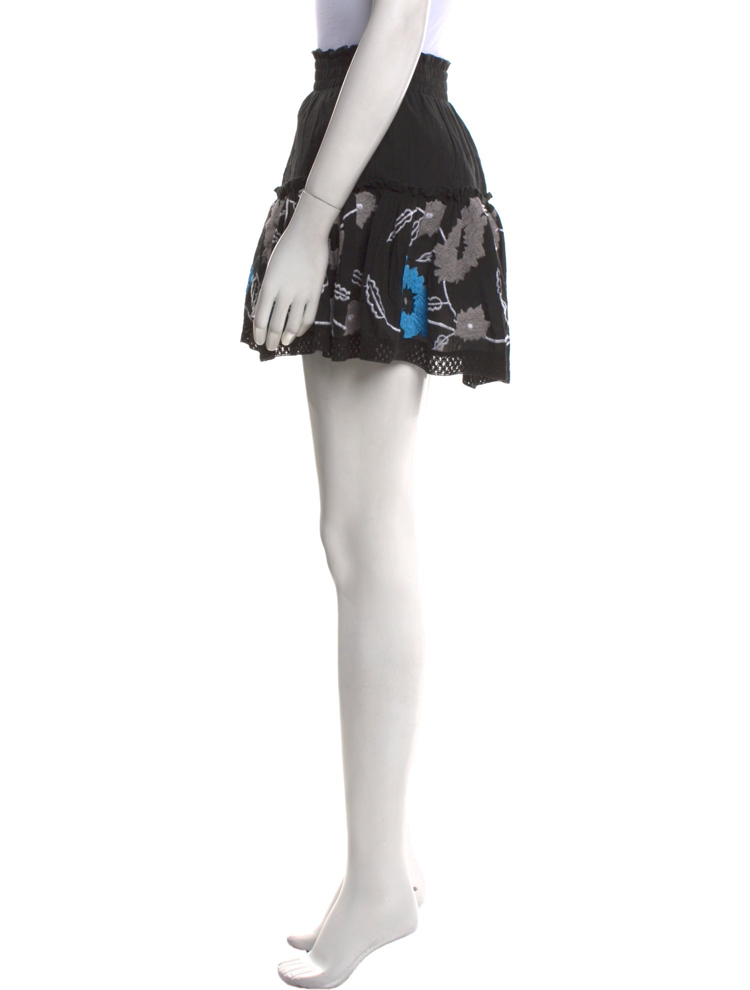 MISA Los Angeles Patterned Mini Skirt