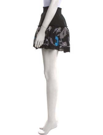 MISA Los Angeles Patterned Mini Skirt