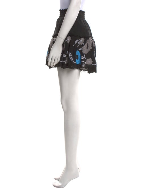 MISA Los Angeles Patterned Mini Skirt
