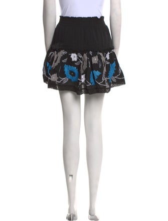 MISA Los Angeles Patterned Mini Skirt