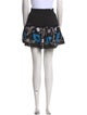 MISA Los Angeles Patterned Mini Skirt
