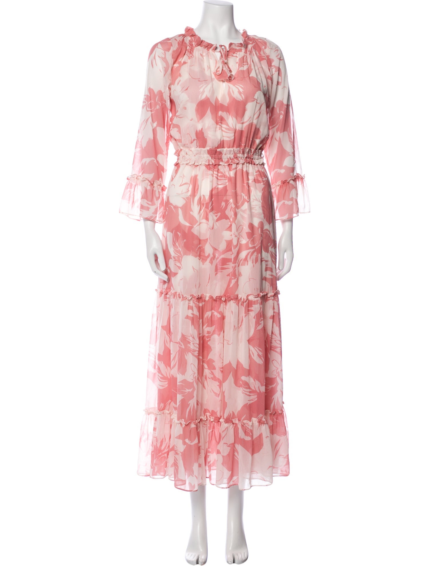 MISA Los Angeles Floral Print Long Dress w/ Tags