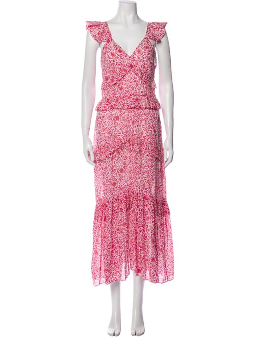 MISA Los Angeles Floral Print Long Dress