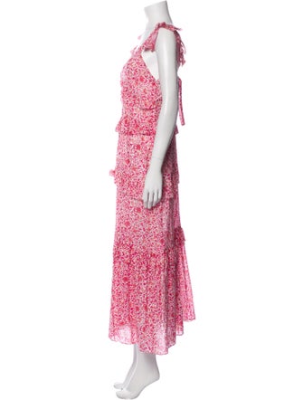 MISA Los Angeles Floral Print Long Dress