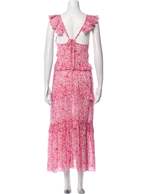 MISA Los Angeles Floral Print Long Dress