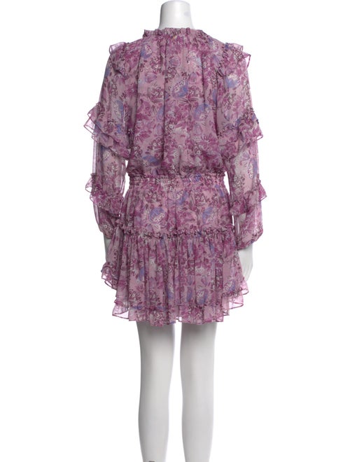 MISA Los Angeles Floral Print Mini Dress