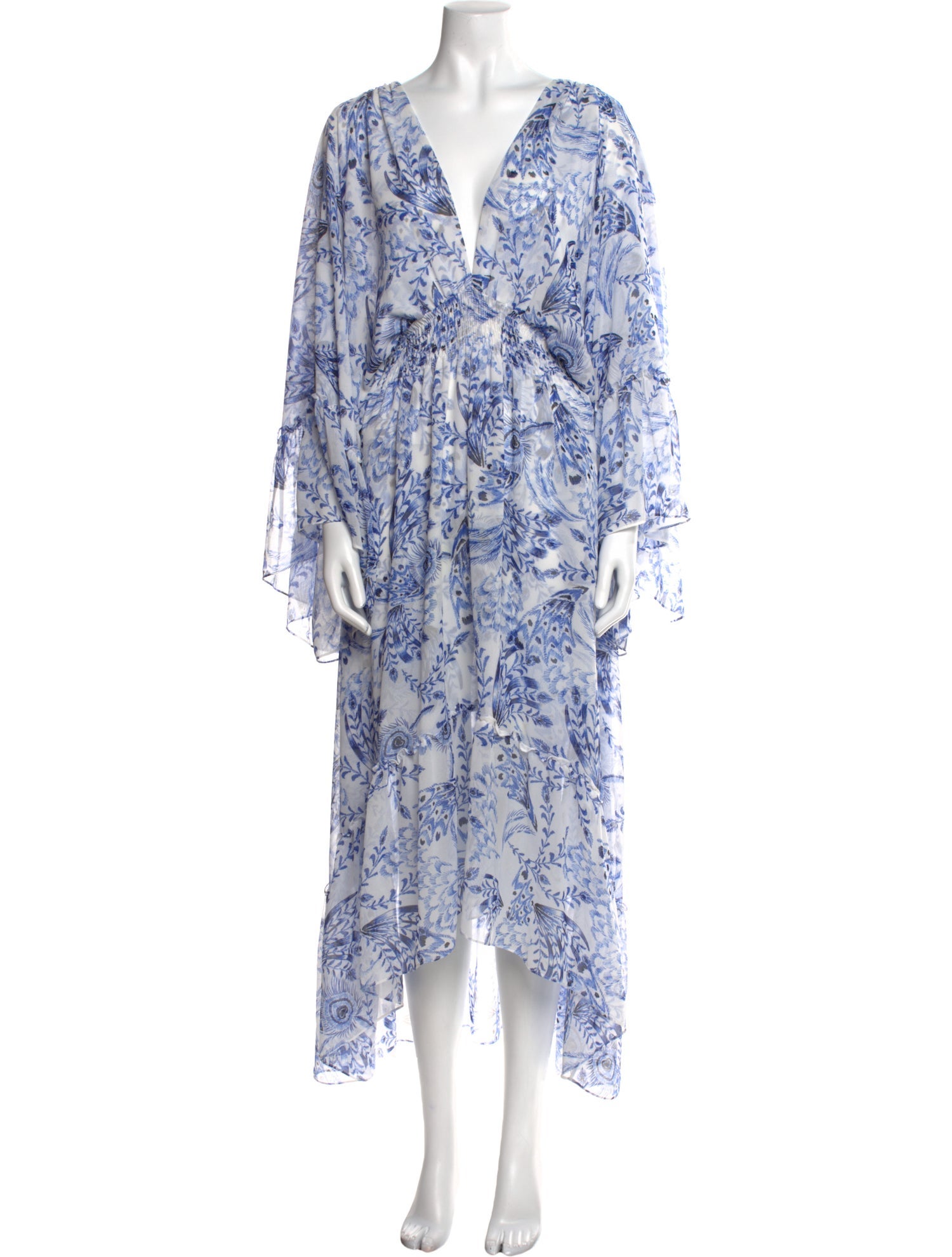 MISA Los Angeles Floral Print Midi Length Dress