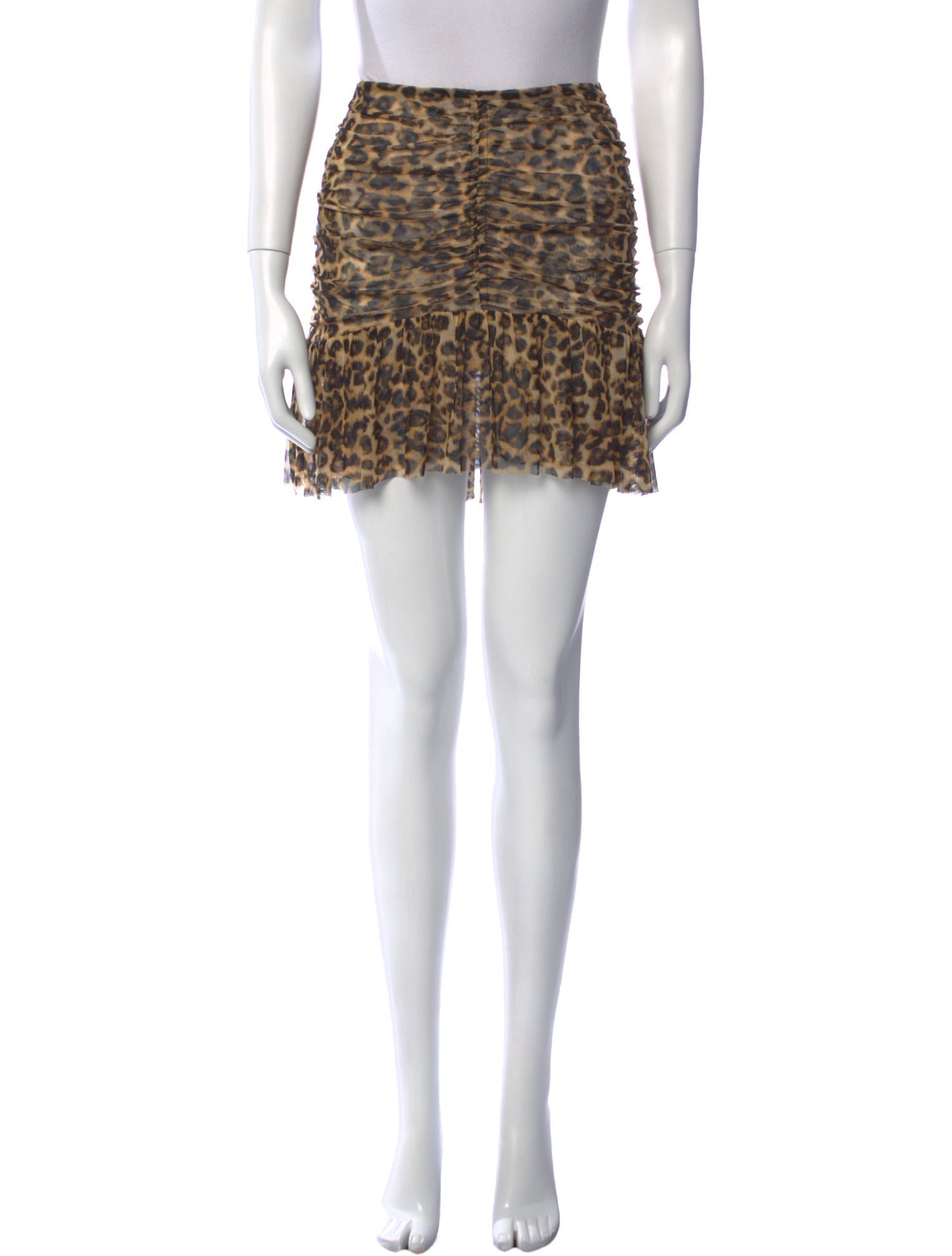 MISA Los Angeles Animal Print Mini Skirt w/ Tags