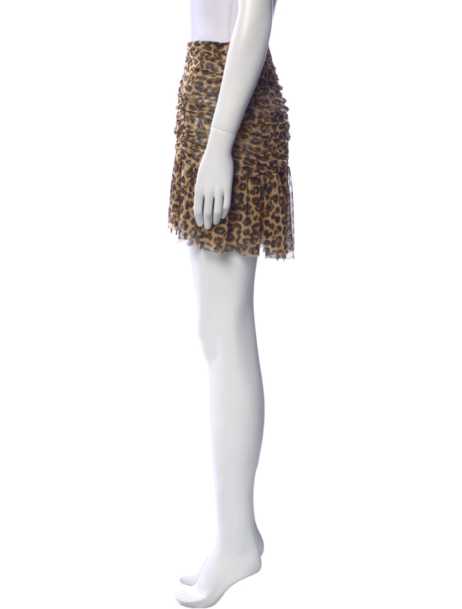 MISA Los Angeles Animal Print Mini Skirt w/ Tags