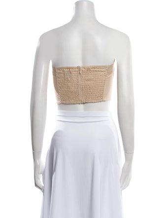 MISA Los Angeles Strapless Crop Top