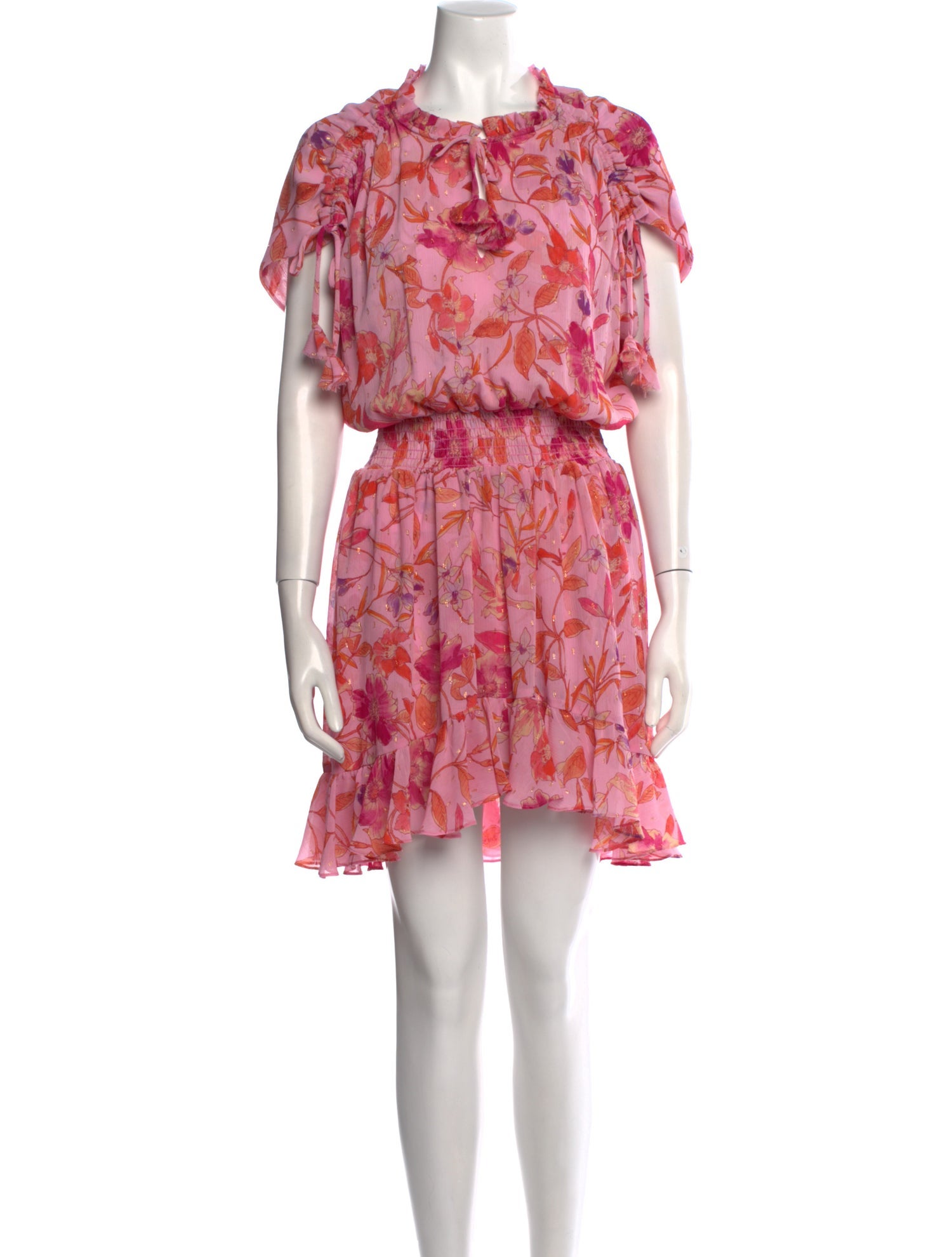 MISA Los Angeles Floral Print Mini Dress